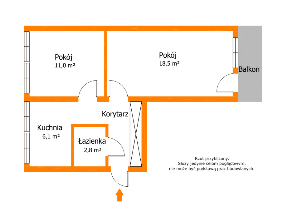 Mieszkanie 2-pokojowe z balkonem | Łódź | Teofilów