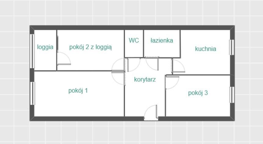 świetna lokalizacja, trzy pokoje, loggia