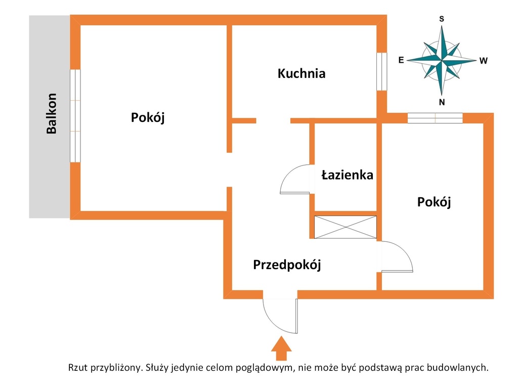 Rozkładowe, ciche, zadbane M3 z balkonem