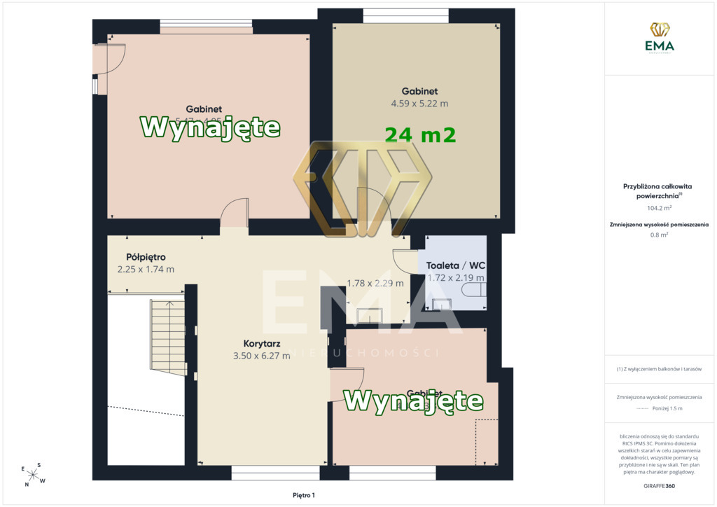 Lokal usługowy 24 m² do wynajęcia | Częstochowa