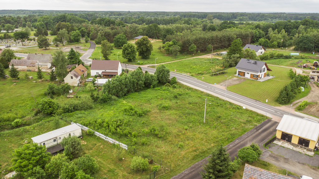 Działka budowlana z WZ 1180 m² 10 min od Żagania