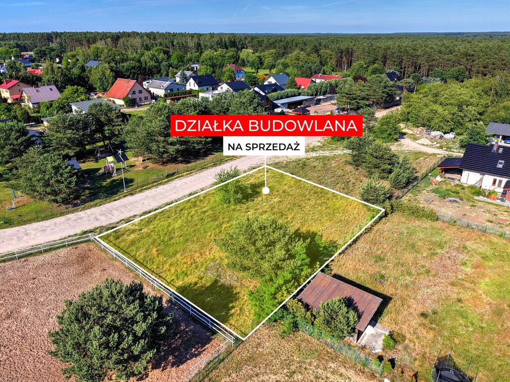 Działka 1038m² MPZP MN/U Sieraków - kraina jezior