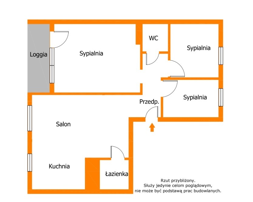 4 - pokojowe mieszkanie na parterze z balkonem!