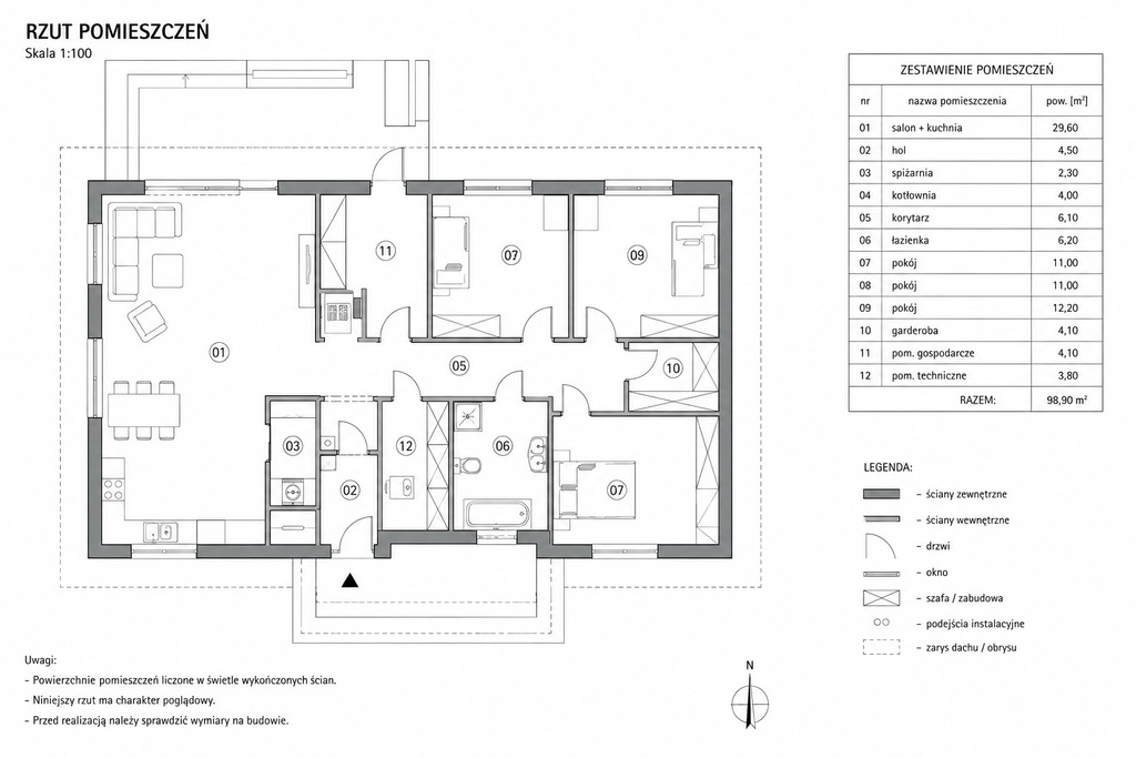 Dom 136,42m² | Brzezówka | działka 10 arów | garaż