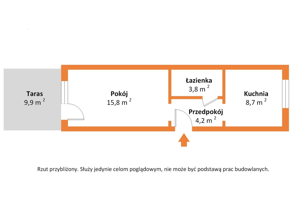 Kawalerka 32 m2 z tarasem i piwnicą, Cynarskiego 5