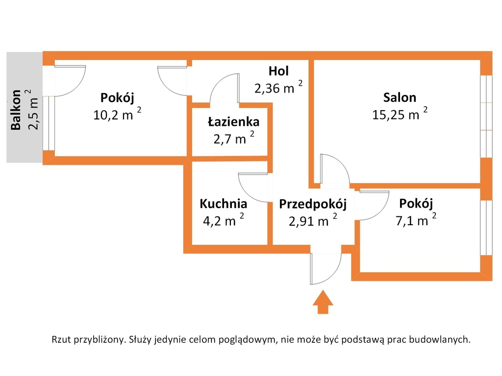 3 POKOJE Z PIEKNYM WIDOKIEM 44,7