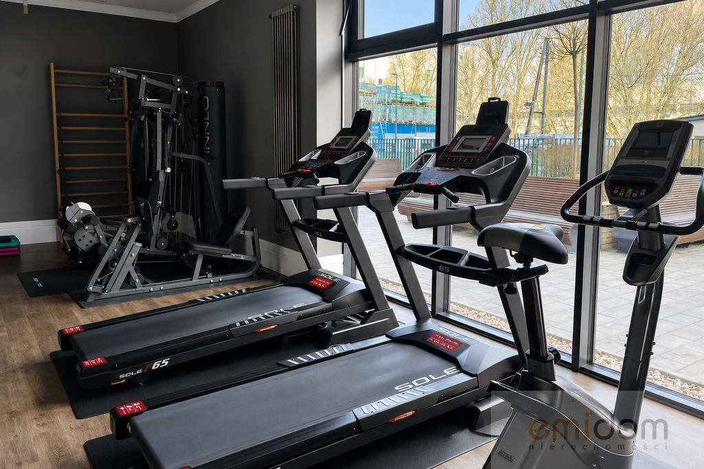 Ogród na dachu | Sala fitness | Balkon | Garaż
