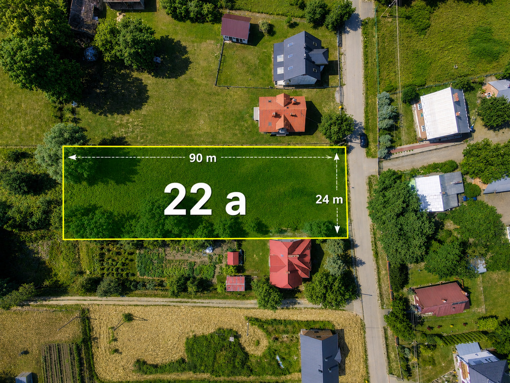 Działka budowlana 22 ar – Kuryłówka