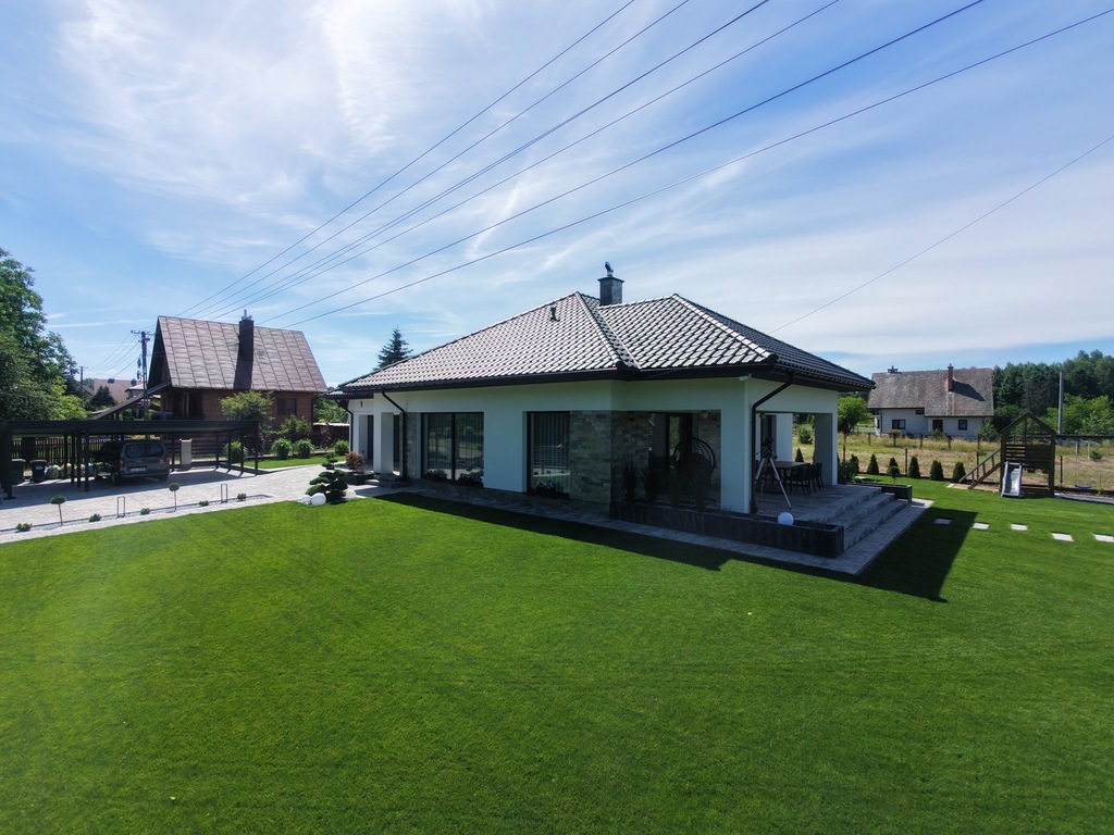 Nowoczesny dom parterowy | 188,75 m²