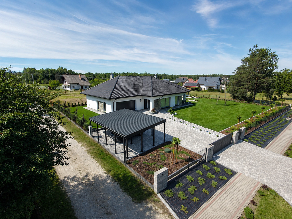 Nowoczesny dom parterowy | 188,75 m²