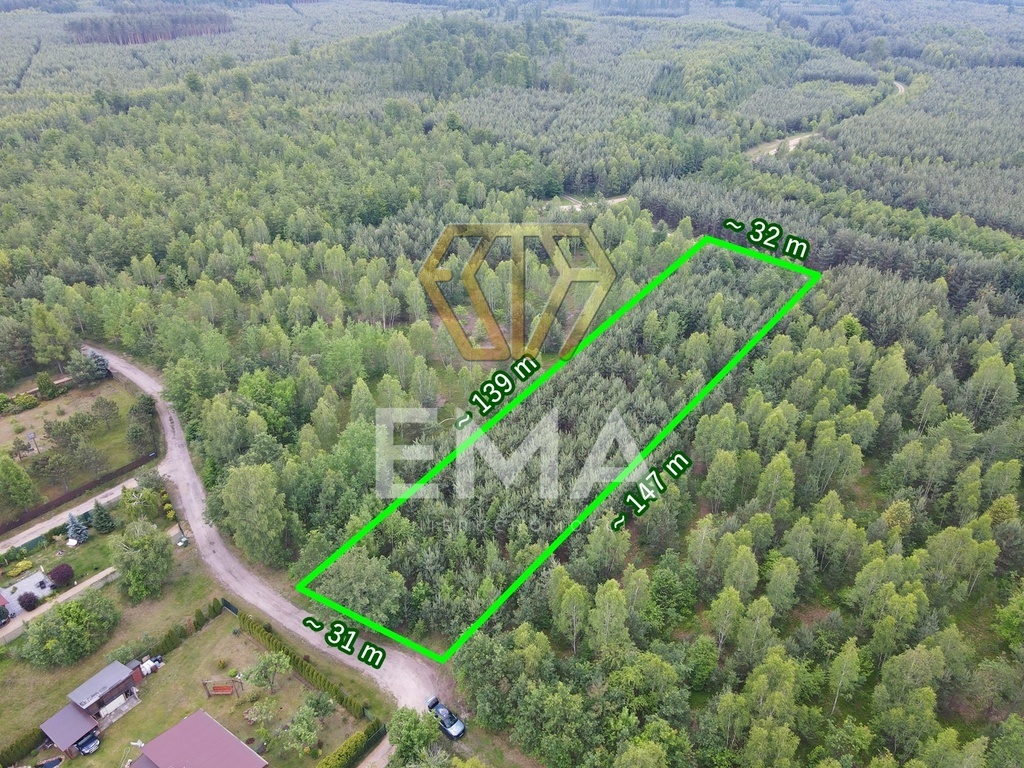 Działka leśna 4464 m² | Herby | MPZP
