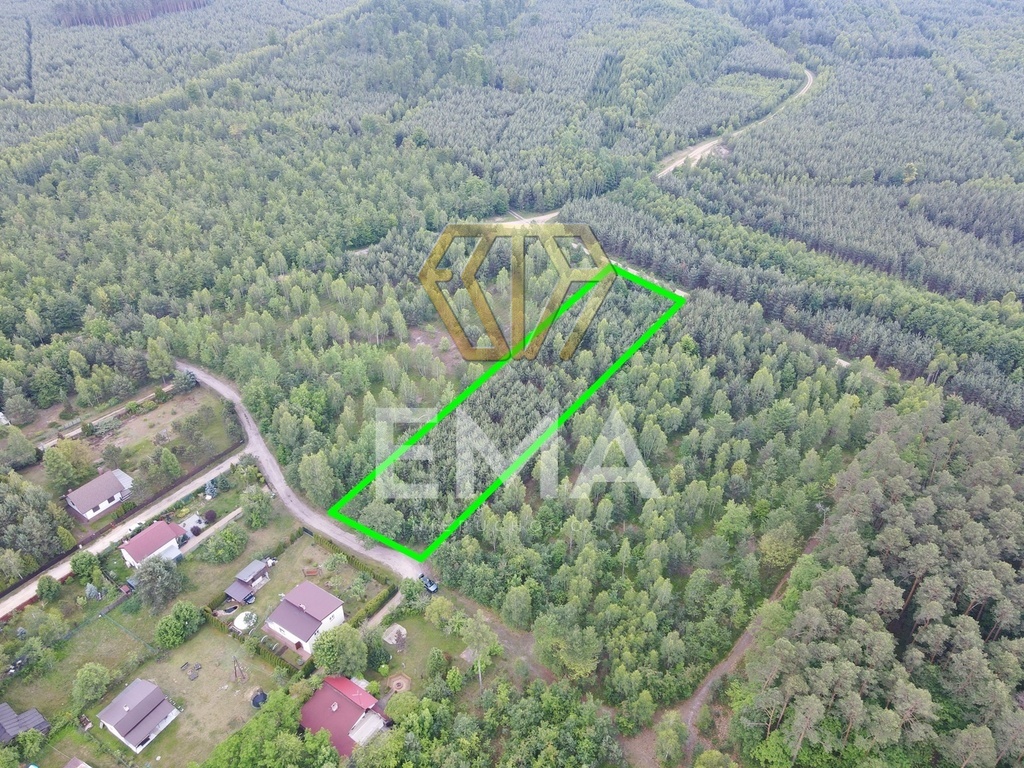 Działka leśna 4464 m² | Herby | MPZP