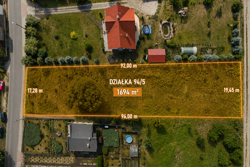 Działka z WZ | 1694 m² | Bożnów k. Żagania