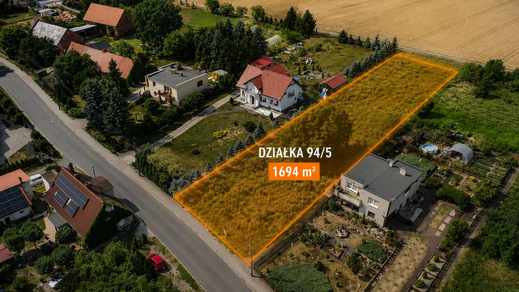 Działka z WZ | 1694 m² | Bożnów k. Żagania