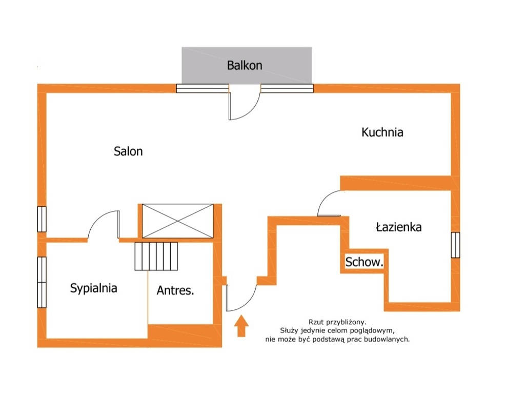Ciche mieszkanie 51 m², z antresolą, Nowa Iwiczna!