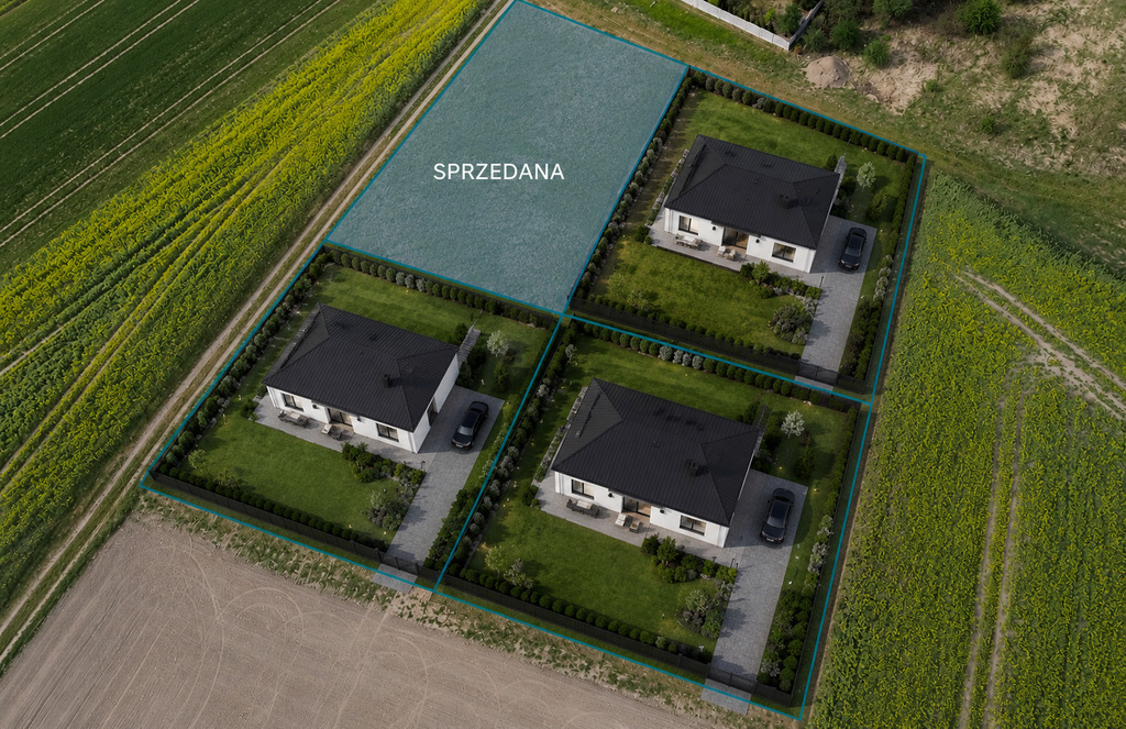 Działki na sprzedaż w Bożnowie, pierwsza sprzedana