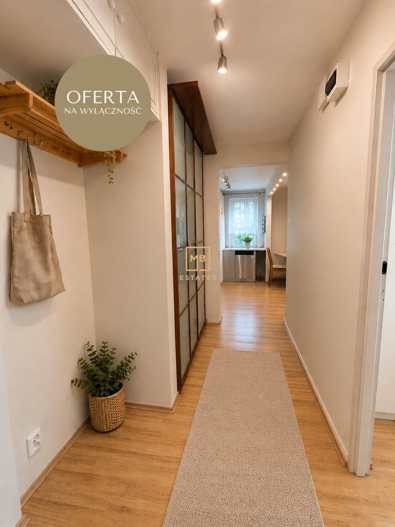 3 pokoje | 48 m2 | I piętro | Piwnica | Balkon