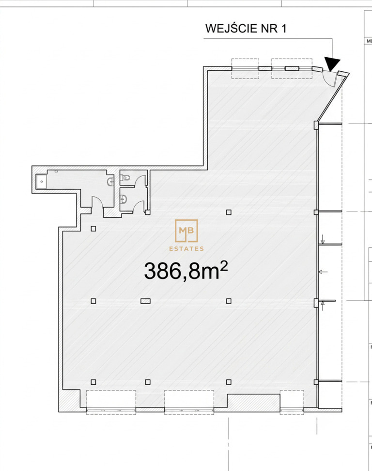 LOKAL UŻYTKOWY 386,80 m² (OPEN SPACE) Żabiniec