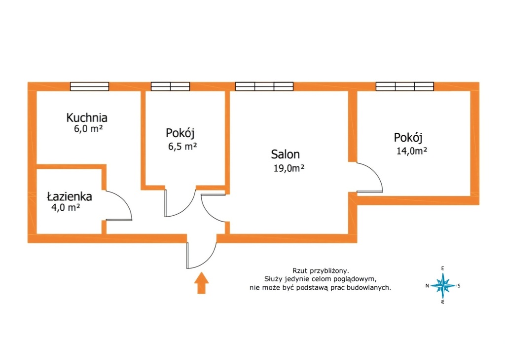 3 pokoje | M4 54m2 | PANORAMA Łodzi