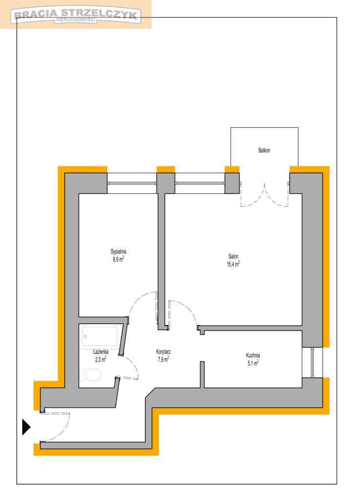 Mieszkanie 38 m2 Kamienica 2 Pokoje Balkon Powiśle