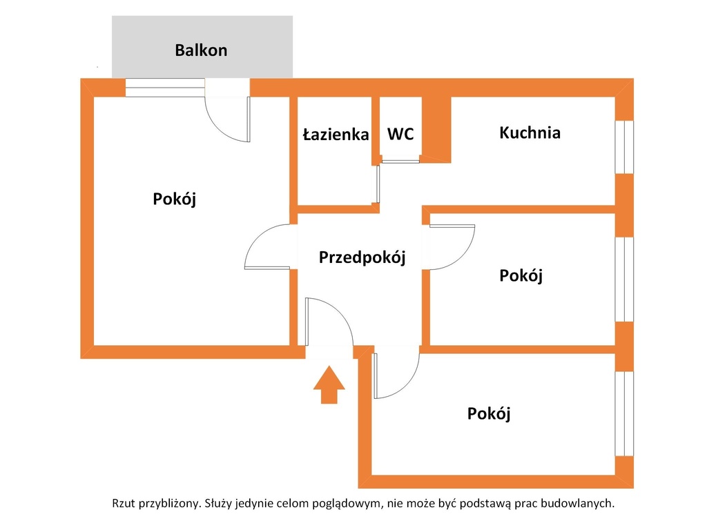 3 pokoje na Retkini (53 m²) – ul. Kusocińskiego