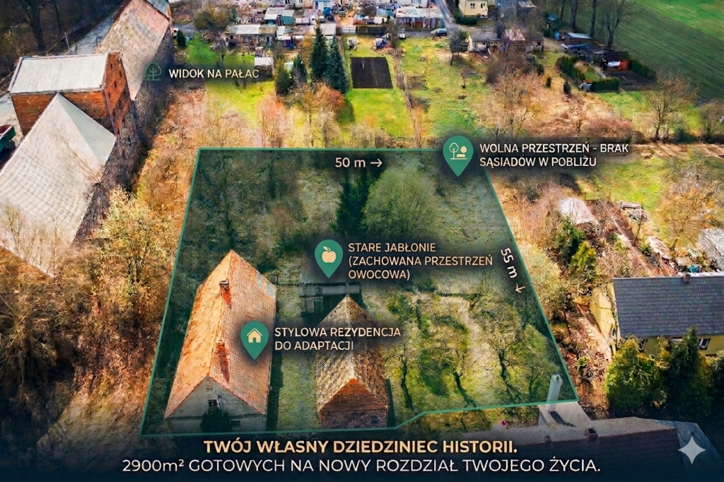 Dom z działką 2900 m2 Stypułów blisko pałacu