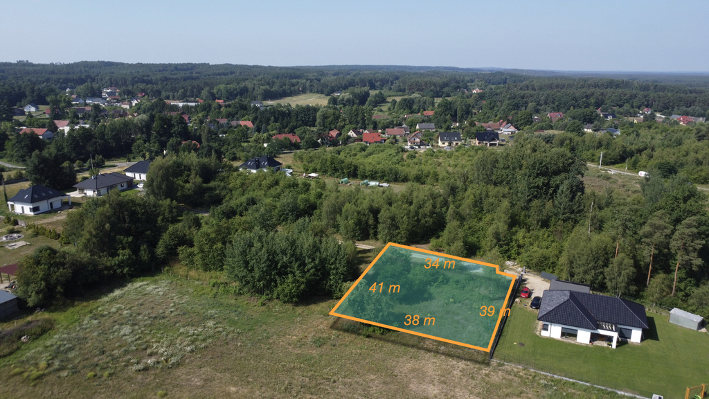 Działka 1427 m2 z WZ na dom w Słone