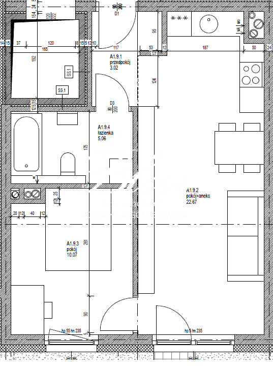 Ostatnie mieszkanie 40,82 m2 - Mierzyn