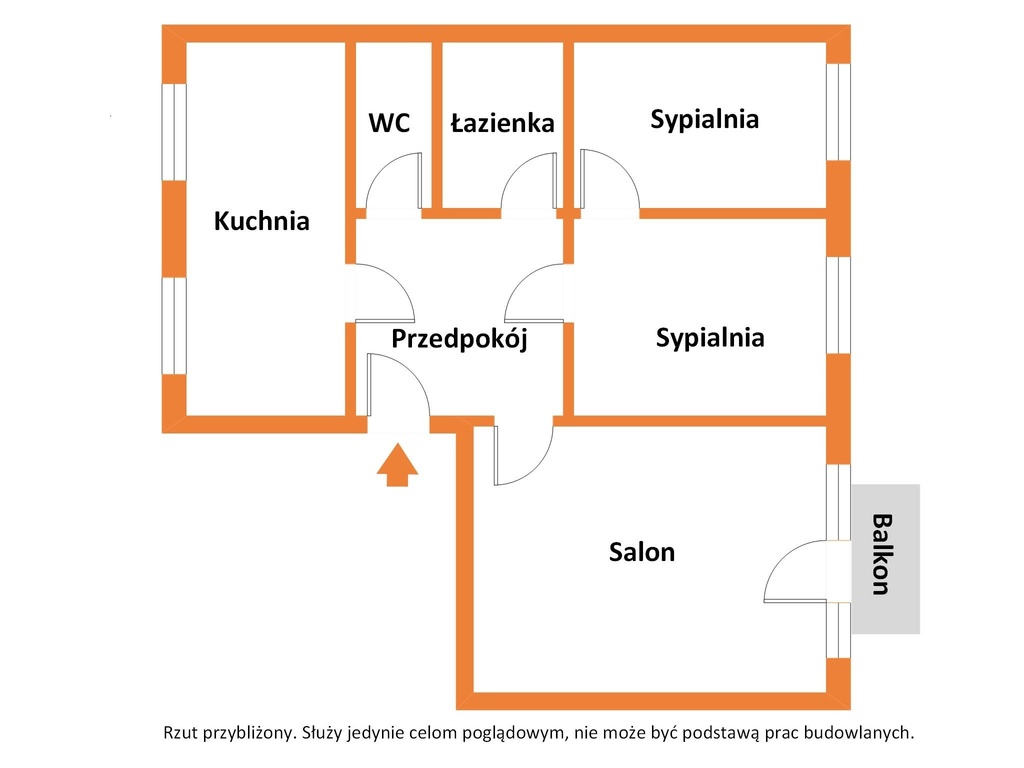 Funkcjonalne 3 pokoje, balkon, garaż, zieleń