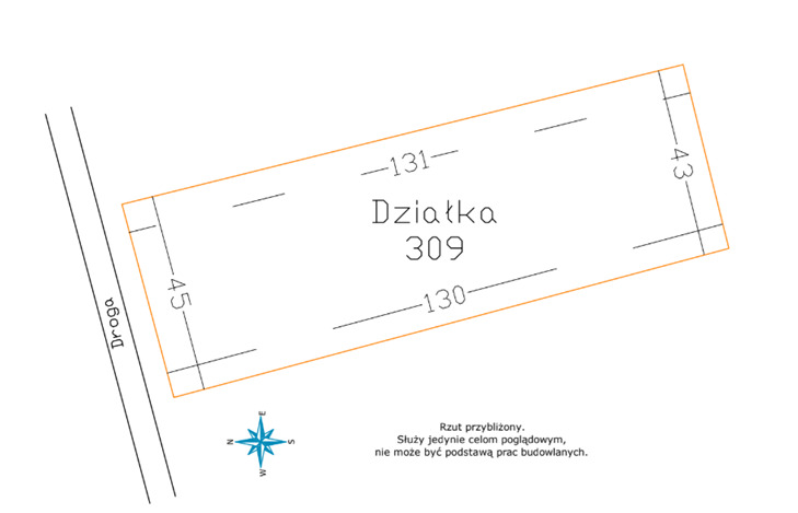 Działka 57 arów pod dom lub biznes | Tarnawa