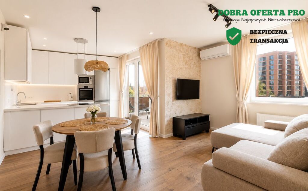 3 pokoje z tarasem w centrum Gdańska