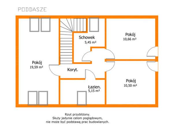 Nowoczesny dom w zabudowie szeregowej – 135,14 m²