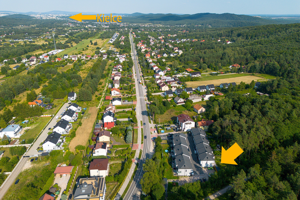 Skrajna szeregówka w leśnym zaciszu - Kielce