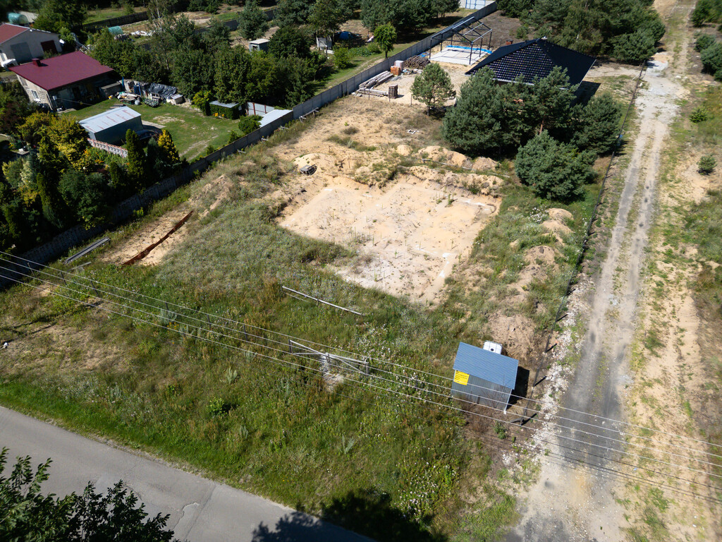 Działka z projektem + fundament 1500m2 Wymysłów