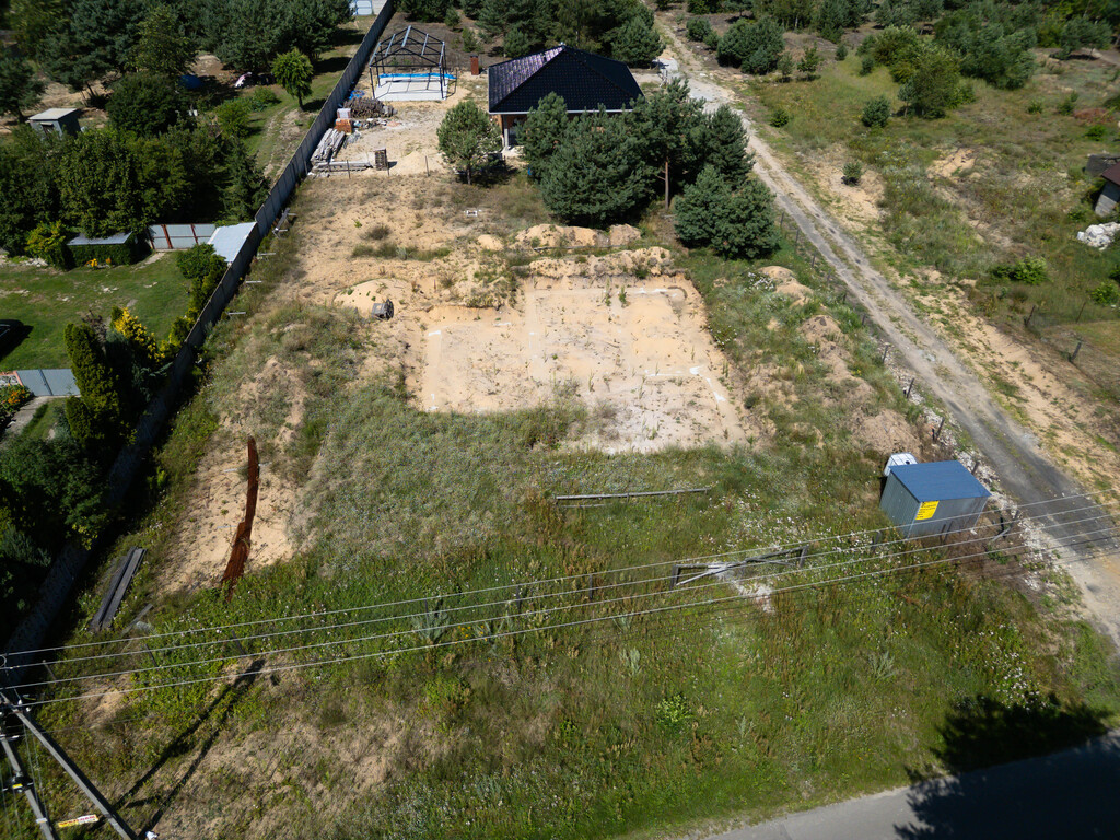Działka z projektem + fundament 1500m2 Wymysłów