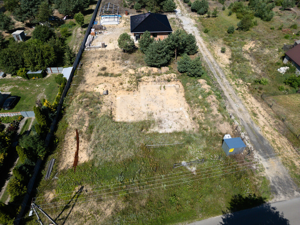 Działka z projektem + fundament 1500m2 Wymysłów
