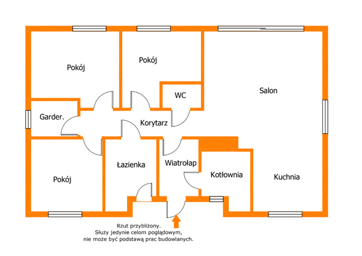 Dom parterowy przy lesie i jeziorze z dużą działką