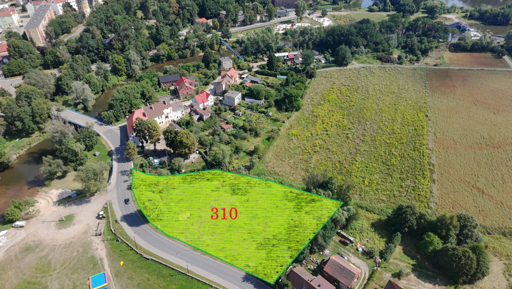 Działka z WZ w centrum Szprotawy 3111 m2