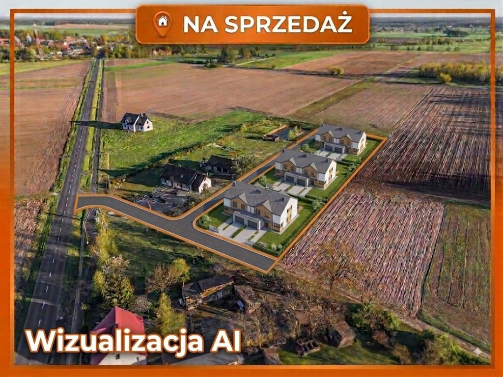 Działka z W-Z na 3 bliźniaki