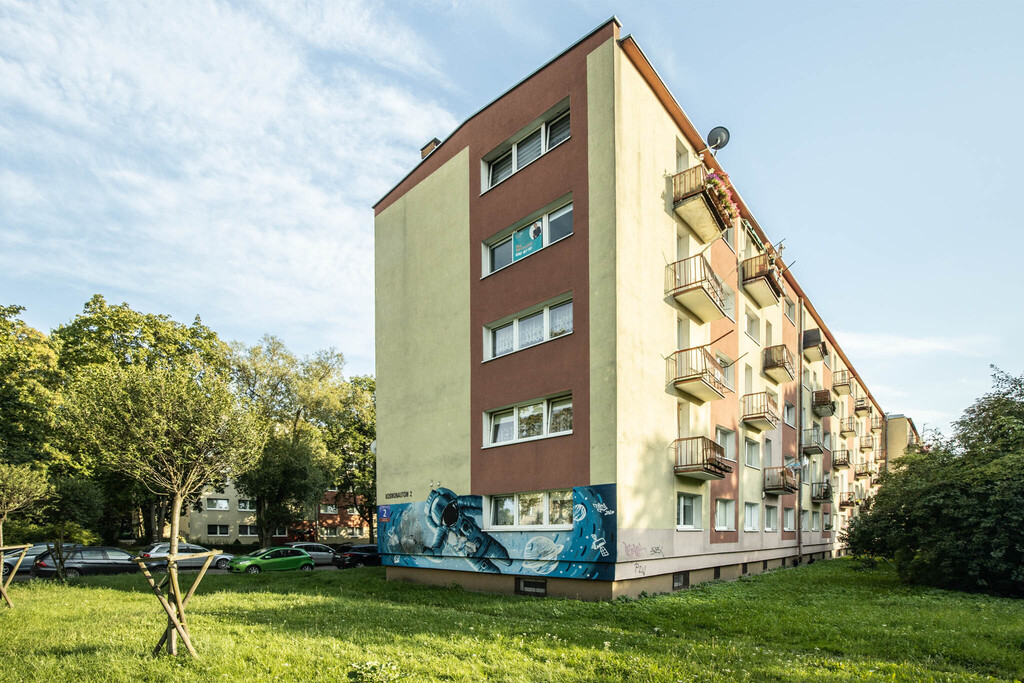 3 pokoje na 45,9 m² i okna na 3 strony świata