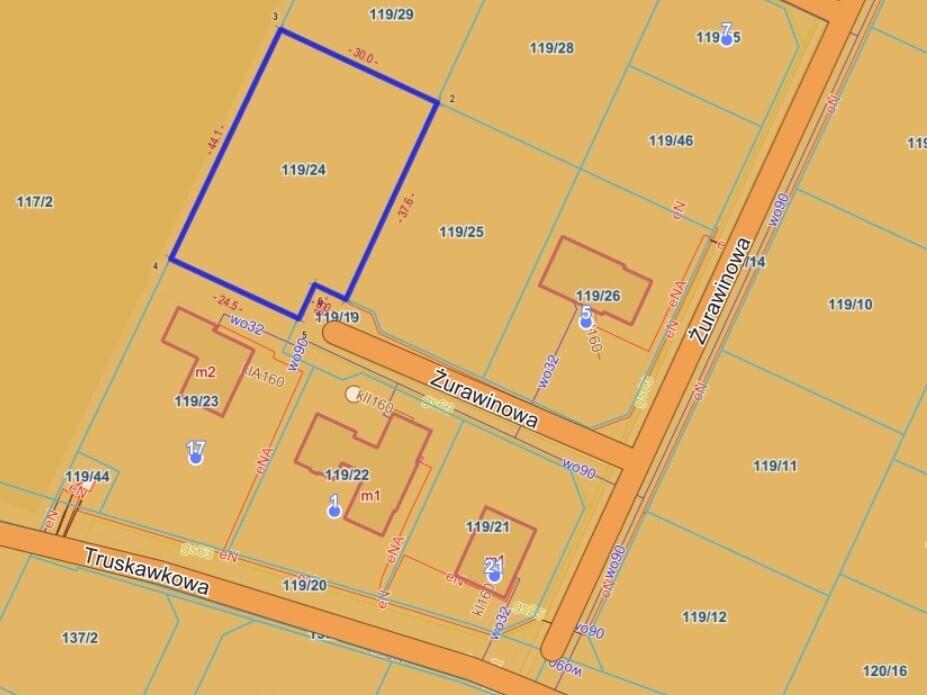 Widokowa działka 1298m² Sapowice MPZP media
