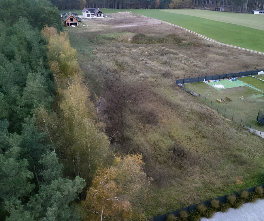 Widokowa działka 1298m² Sapowice MPZP media