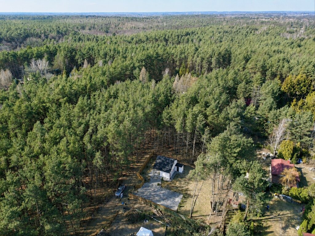 Dom w lesie ze ŚWIATŁOWODEM
