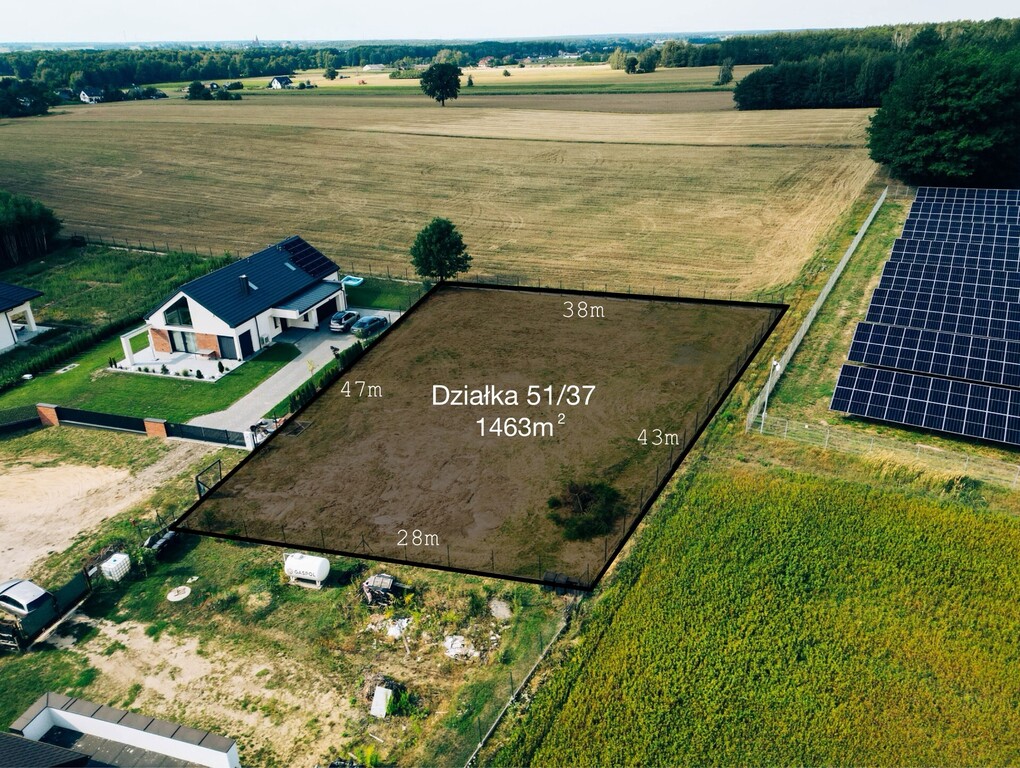 Działka z WZ, mediami i ogrodzeniem | pod Łodzią