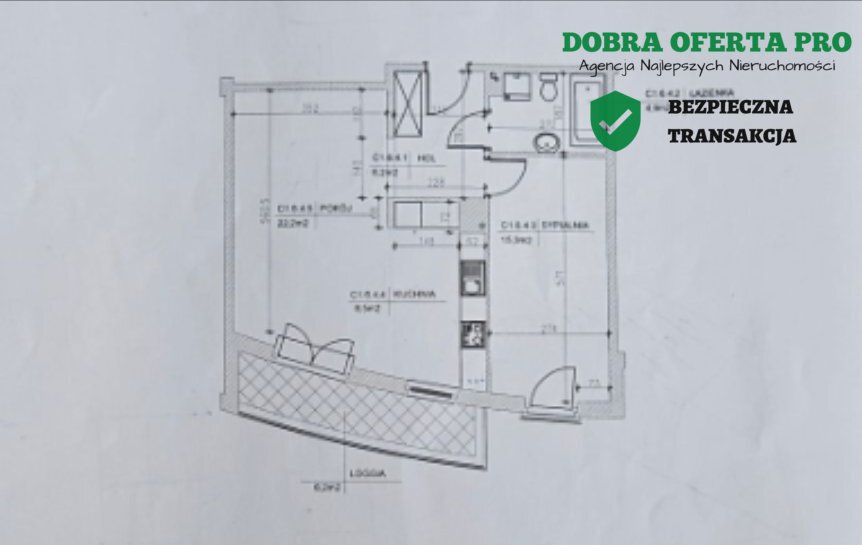 2 POKOJE Z LOGGIĄ | BRĘTOWSKA BRAMA | 57,1 M²