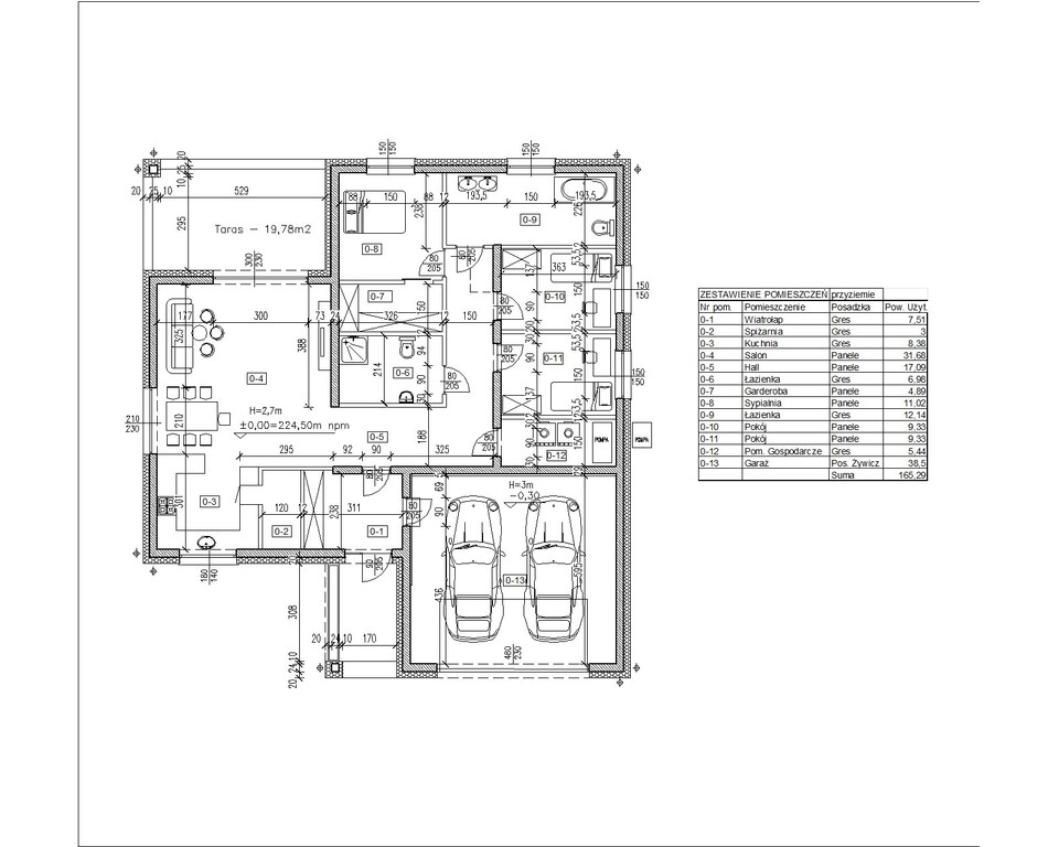 Działka z projektem + fundament 1500m2 Wymysłów