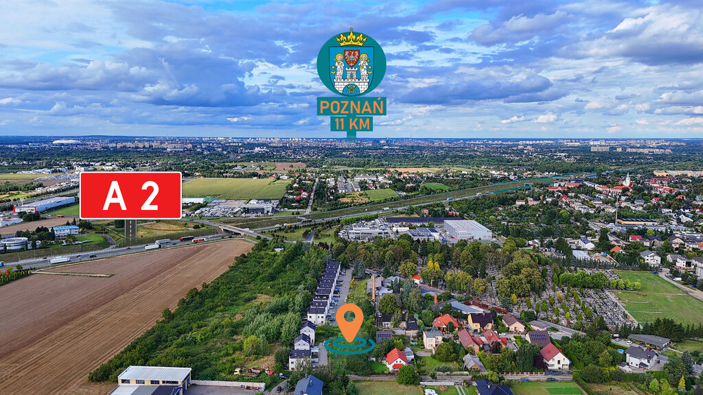 Atrakcyjna działka budowlana 1053 m² – Luboń
