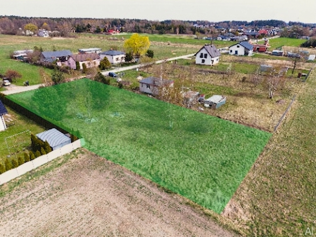 Uzbrojona działka budowlana pod Łaskiem