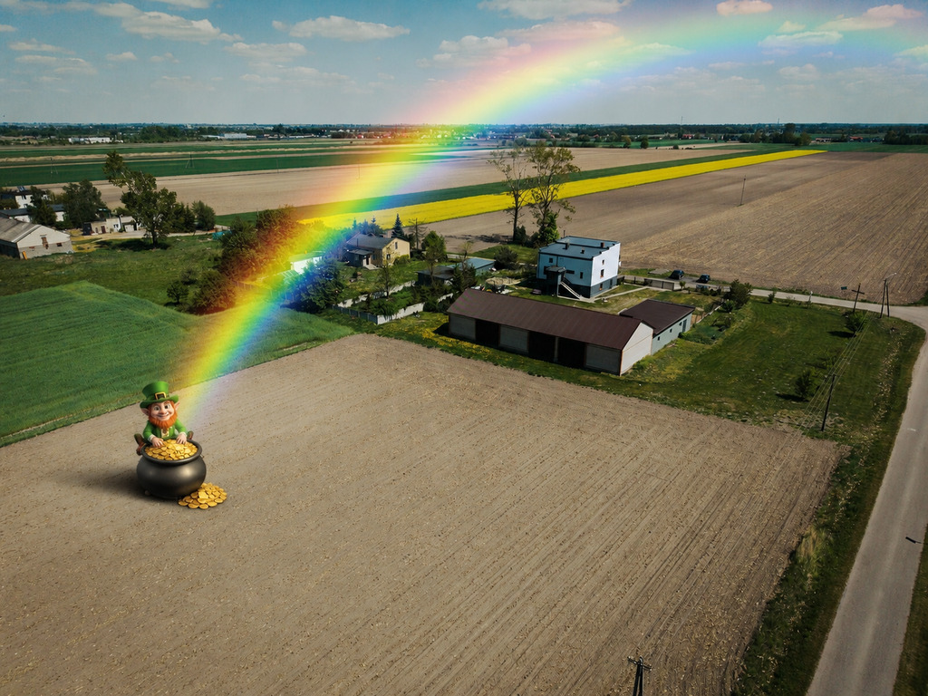 Tęcza nie kłamie, tu jest złoto! 1615 m²