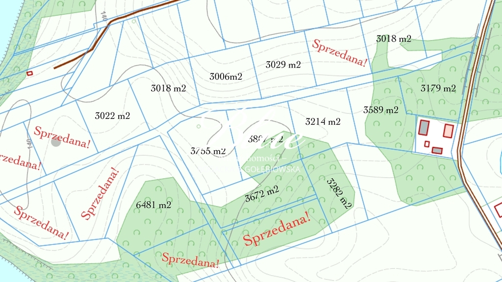 Działki nad jeziorem Niecino | Borne | od.3000m2